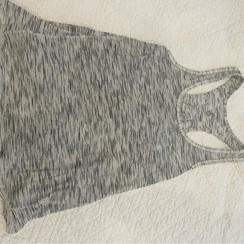 Lululemon Athletica Black and Gray Tank Top